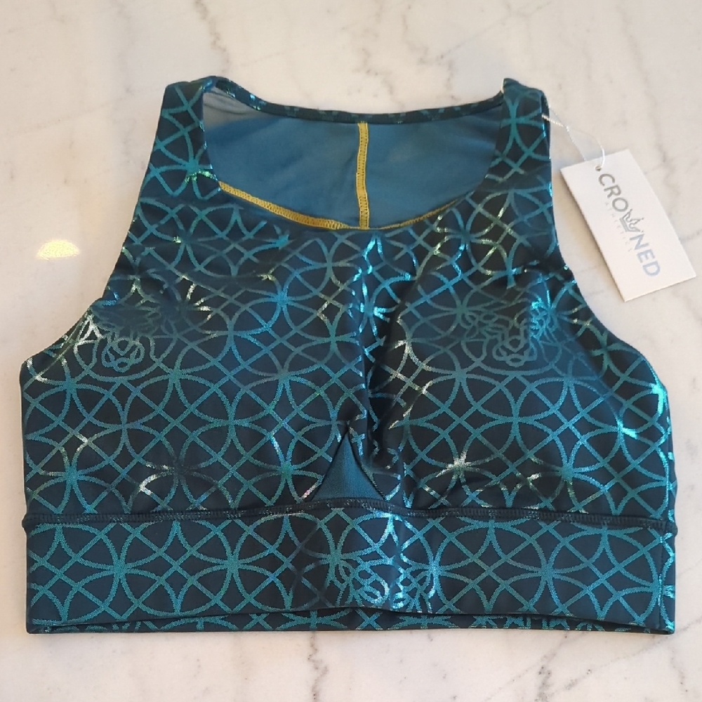 NWT Crowned Athletics Changed Fate Sports Bra